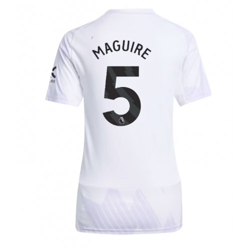 Manchester United Harry Maguire #5 Replika Bortatröja Damer 2025-26 Kortärmad